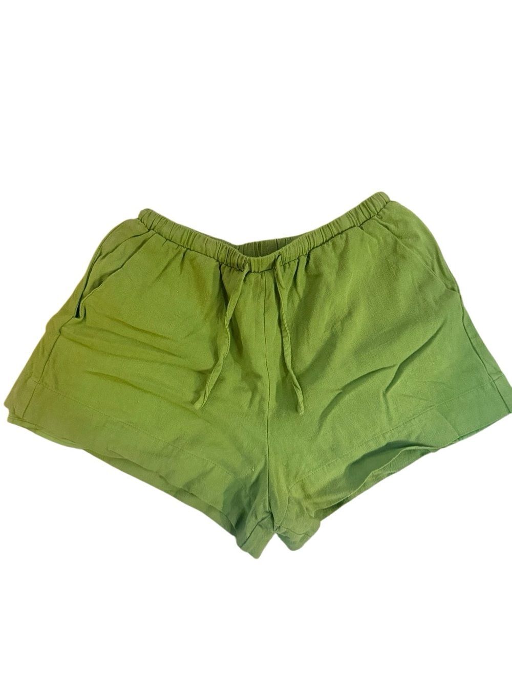 NWT Showpow. Olivia Longline Linen V Neck Back Tie Vest & Shorts Set Sage Size 2 - Picture 8 of 10